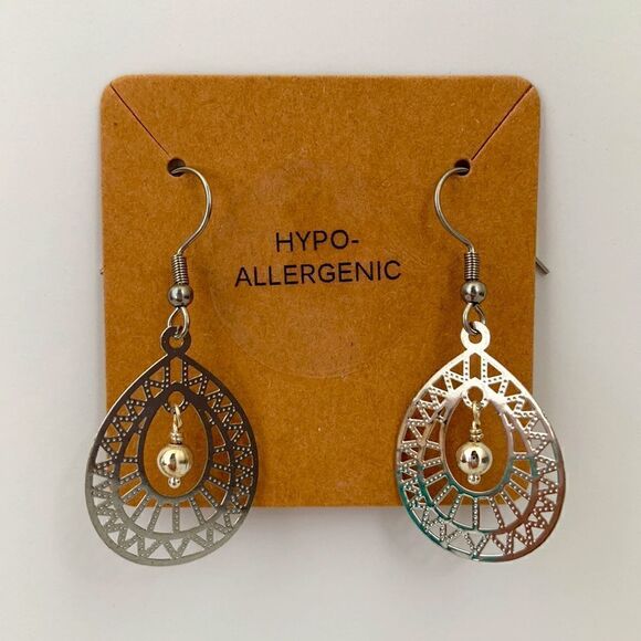 🤍Hypoallergenic Earrings Lightweight Silver Dangle - Picture 1 of 3